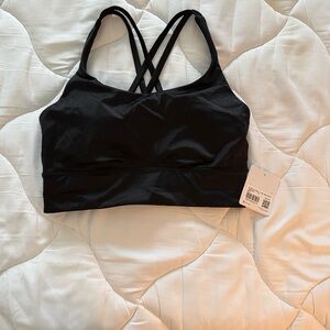 Lululemon Athletica Black Longline energy bra
